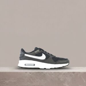 Nike Air Max SC, kolorystyka black white, czarno-biały drop, Max Air widoczny w pięcie, unisex, CW4555-002