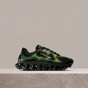 Air Liquid Max Radiant Green Apple, drop Nike, czarno-zielona sylwetka, chromowany Swoosh, IQ7634-001