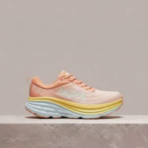 Hoka Bondi 8, damskie, Pink Rosa, siatka plus tekstyl, miejski runningowy sznyt, drop dla kolekcjonerów 1127952-SCPP