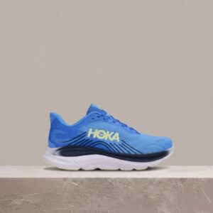 Drop Hoka Clifton 11 Blue Soft Cobalt, sneakersy męskie, kolorystyka niebieski błękitny, siatka syntetyk 1176572-VSF
