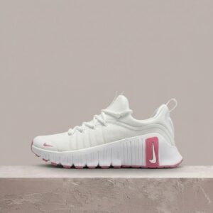 Nike Metcon 6 White/White/Elemental Pink, damski low top, biało-różowy drop, crossfit, FJ7126-106