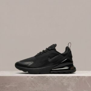 Air Max 270 Premium od Nike, black off noir, metaliczne srebro, duże okno Air, unisex, IO9884-002
