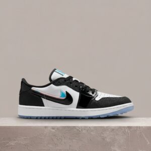 Air Jordan 1 Low Golf, Endless Pursuit Pack, czarno-biała sylwetka, stingray leather, drop 2024, unisex, FZ4159-100
