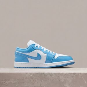 Air Jordan 1 Low SE White Legend Blue, sneakersy unisex, biało-błękitna kolorystyka, skóra, HF4983-100