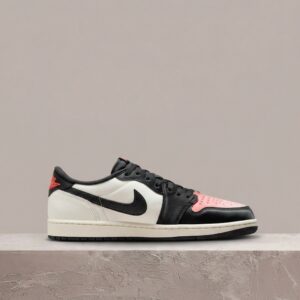 Air Jordan 1 Low OG Paris Saint-Germain PSG, drop unisex, biało-czarna kolorystyka, skóra, HF8828-100