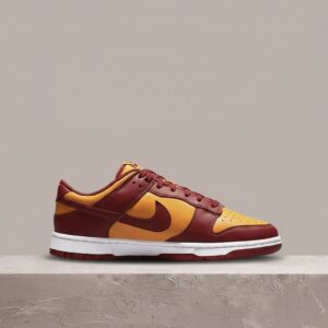 Dunk Low Retro Midas Gold, Nike, unisex, bordowo złota kolorówka, skóra, klasyczna sylwetka DD1391-701
