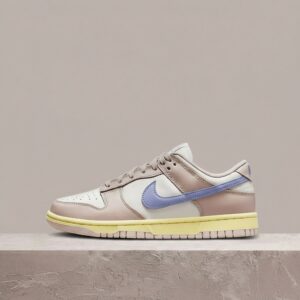 Dunk Low Pink Oxford od Nike, kultowa sylwetka, skóra, różowo-beżowy zestaw, unisex, DD1503-601