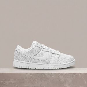 Sneakersy unisex Nike Dunk Low White Paisley biały DJ9955-100