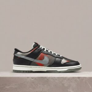 Sneakersy unisex Nike Dunk Low Graffiti Black Red czarny, czerwony DM0108-001