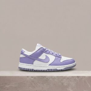 Dunk Low Next Nature Lilac, Nike, unisex, biało fioletowa kolorówka, cętkowana podeszwa, drop Move to Zero, DN1431-103