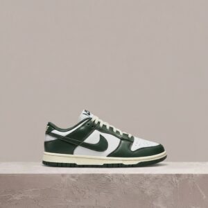 Sneakersy unisex Nike Dunk Low Vintage Green zielony, biały DQ8580-100