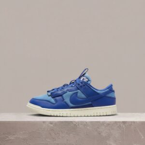 Dunk Jumbo University Blue, Nike unisex, gruby język z odsłoniętą pianką, drop 2023, deconstructed, DV0821-400