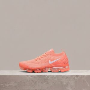 Nike Air VaporMax Flyknit 2 Crimson Pulse, damski drop, pomarańczowa sylwetka, Flyknit, VaporMax Air 942843-800