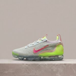 Nike Air VaporMax 2021 Flyknit, Black Pink Neon drop, unisex, Flyknit, poduszka VaporMax, DH4088-002