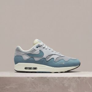 Sneakersy Nike Air Max 1 Patta Aqua Noise, unisex, kolab z Patta, szary błękit, Max Air DH1348-004