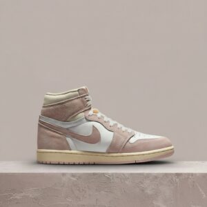 Air Jordan 1 High OG Washed Pink, damski drop, różowo-biała kolorówka, skóra i zamsz FD2596-600