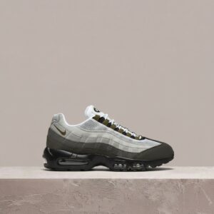 Nike Air Max 95 OG, męskie, szaro czarny colorway, big bubble Max Air, zamsz, siatka, HJ5996-003
