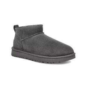 UGG Classic Ultra Mini Grey, śniegowce unisex, szara kolorówka, wełna owcza, kultowa sylwetka, 1116109-GREY