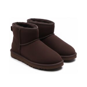 UGG Classic Mini II Dusted Cocoa, brąz, zamsz, futro, unisex drop, śniegowce 1016222-DDC