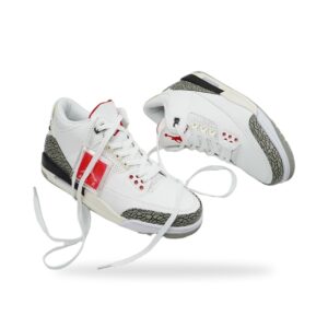 Jordan 3 White Cement Reimagined, drop 2023, elephant print, biało-szare, unisex, sylwetka vintage, DN3707-100