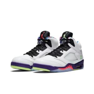Jordan 5 Alternate Bel-Air, mismatch kolorystyka, biało fioletowe, shark tooth, Ghost Green, męskie, DB3335-100